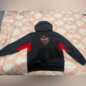 Elite by Nike Therma-Fit Boys Black and Red hoodie